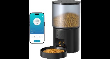 DailySupplies® Automatische Voerbak Kat en Hond - Voerautomaat - Zwart
