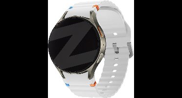 Bandz Siliconen Wave bandje 'Easy fit' - Geschikt voor Samsung Galaxy Watch 7 (40 & 44mm) / Galaxy Watch 6 Classic (43 & 47mm) / Galaxy Watch 5 (Pro) / Galaxy Watch 4 (Classic) / Galaxy Watch FE (wit)