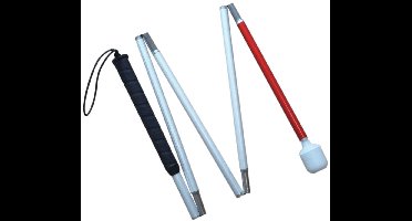 Vouwlangenstok met rubberen handgreep - 5 verdiepingen - aluminium