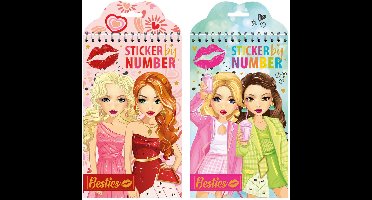 Besties Stickeren op Nummeren, 18dlg.