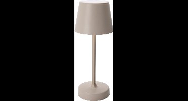Home & Styling Tafellamp LED - Ø10xH26cm - Excl. batterijen - Beige