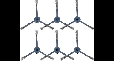(6 stuks) C20 Omni zijborstels Geschikt voor Eufy C20 Omni Robot Vacuüm, Rand Vegen Borstels, Nylon Hoekborstel, Vervanging Zijborstel Onderdelen Accessoires, Hoekborstel