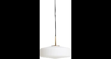 Light & Living Hanglamp Pleat Glas, 30cm - Mat Wit