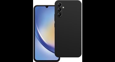 Just in Case hoesje geschikt voor Samsung Galaxy A34 Hoesje - Color Backcover - Zwart