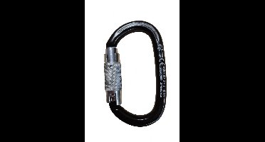 Kong 412ZZ Stalen karabijnhaak met Triact Lock - zwart