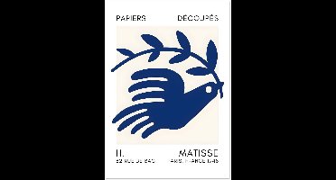 Matisse – Peace dove navy blue II poster 50x70 cm