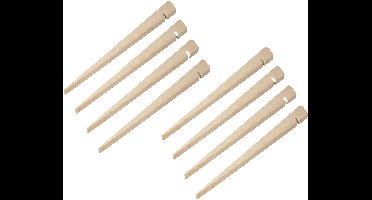 Proplus Tentharing - 8x - hout - 40 cm - tentpennen/zandharing - robuust - extra stevig