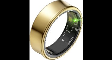 Focus® S2 Smart Ring - Goud - Maat 12 - AI Coach - Hartslag - Menstruatiecyclus - Slaap Monitor - Herstelscore - Slimme Ring - Sport Prestatie - Stappenteller -IP68 Waterdicht - O2 Meting - Dames - Heren - Wearables - Oplaad Case - beschermring