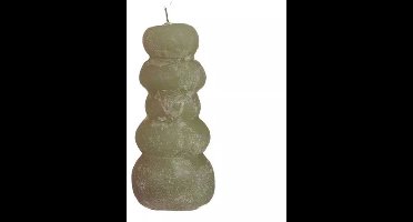 Hortus - Pebble candle d7xh15 cm, groen