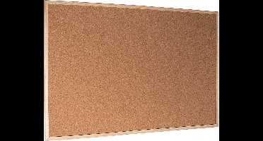 Esselte Kurken Prikbord Formaat: 79,5 x 59,5 cm - Inclusief Speldjes - Natuurbruin