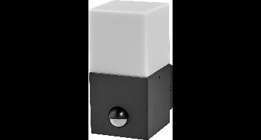 LEDVANCE ENDURA CLASSIC FIGO SQ buitenlant., wandlamp, donkergrijs, 50 cm, aluminium, snelle en eenvoudige installatie, beschermingsklasse IP44, indirecte verlichting, daglichtsensor, bewegingsmelder