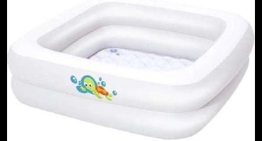 Bestway - Babyzwembad met Opblaasbare Bodem - 86 x 86 x 25 cm