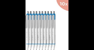 10x Balpen Schneider Slider Xite XB 1 - 4mm wit-rood