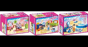 Dollhouse Set van 3 onderdelen 70209 + 70210 + 70211