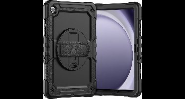 Just in Case tablet Hoes geschikt voor Samsung Galaxy Tab A9 Plus - Shockproof Case met Screenprotector - Zwart