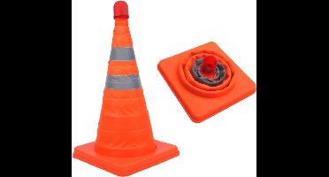 ProPlus Opvouwbare veiligheidspilon met LED-verlichting - 41 cm - Inclusief draagtas