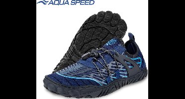 Aqua Speed Salmo Waterschoenen: Voor Actieve Avonturen op het Strand en in het Water - Blauw 44
