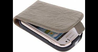 Mobiparts Vintage Flip Case Samsung Galaxy Fame Creme