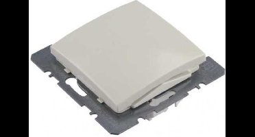 BERKER S1 enkele wipschakelaar kruis, inbouw | WIT