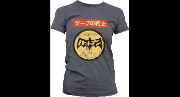 DC Comics Batman Dames Tshirt -M- Japanese Retro Logo Grijs