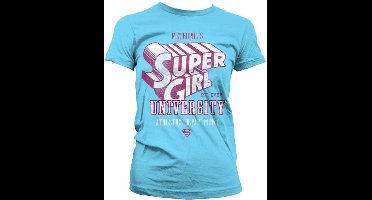 DC Comics Supergirl Dames Tshirt -L- Athletics Dept. Blauw