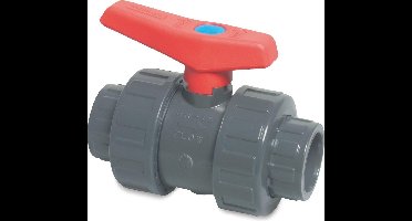 Mega Kogelkraan PVC-U 50 mm lijmmof 16bar DN40 grijs type 2000