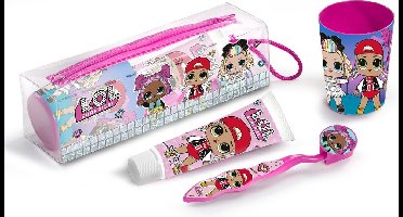 LOL Surprise toilettasje - incl tandenborstel - tandpasta - beker