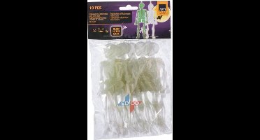 Arti Casa Mini Skelet Glow In The Dark 15 Cm Kunststof Wit 10 Stuks