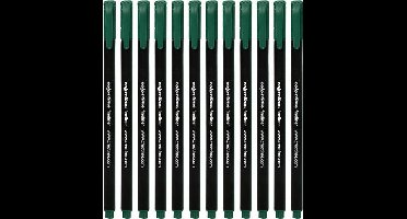 Colortime Fineliner lijndikte: 0 6-0 7 mm donkelgroen 12stuks