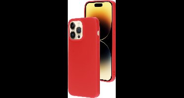 Mobiparts hoesje geschikt voor de Apple iPhone 14 Pro Max - Siliconen - Rood