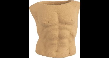 Present Time Bloempot Male - Bruin - 12x19,5x20,5 cm - Modern,Scandinavisch