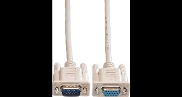 ROLINE VGA kabel HD15 M/F, 6 m