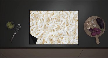 Inductie Beschermer - Hoopje Thaise Rijst - 70x52 cm - 2 mm Dik - Inductieplaat Beschermer met zwarte kern