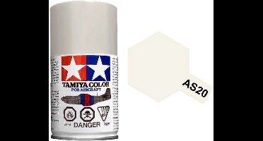 Tamiya Hobbyverf Acrylverf - AS-20 Insignia White - US Navy - Matt - Acryl Spray - Verf spuitbus - 100 ml
