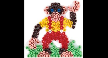 Hama Strijkkralen Grondplaat Aap Wit