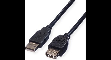ROLINE USB 2.0 Kabel , zwart, 3 m