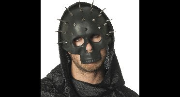 Masker doodskop met spikes zwart