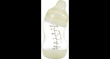 Difrax Wide S-babyfles - 200 ml - Wit - 1 Stuk
