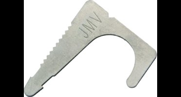 JMV zadel halve beugel, staal, mat eigen kleur, diam 16 - 20mm