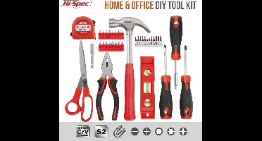 42-Delige Basis Gereedschapset: Handgereedschap en Schroevendraaier Set voor Thuisreparaties