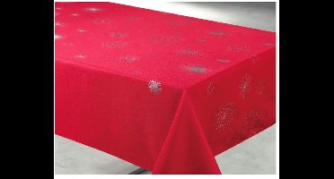 Kersttafelkleed rond of rechthoekig - vlekbestendig/waterdicht materiaal - patroon met hemelse sterren