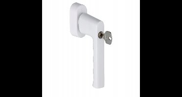 Hoppe Secu Hamburg frameslot met sleutel, wit