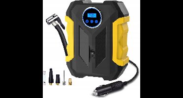 12V Autocompressor met LED/LCD-display en zaklamp
