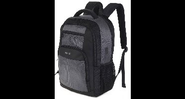 Ntech Rugzak Grijs - Schooltas 20L - Spatwaterdicht Rugzak Inclusief USB C Oplaadpoort - Laptoptas Dames en Heren - Jongens en Meisjes - Laptop Rugtas 16 inch