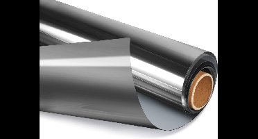 Gigicial Privacy Raamfolie - Eenrichtings Zicht - UV-Blokkering En Warmte-Isolatie - 1 Stuks - Thuis En Kantoor Gebruik Zwart