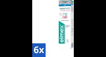 6 x Elmex – Tandpasta – Sensitive Plus Gum Care White – 75 ml - Gevoelige Tanden - Gevoelige Tanden En Tandvlees - Tandpasta Voor Gevoelige Tanden - Tandpasta Voor Gezond Tandvlees - Whitening Tandpasta