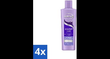 Andrélon – Shampoo – Zilver Care – 250 ml - Voordeelverpakking - 4 stuks
