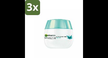 Garnier - SkinActive - Botanische Dagcrème - Aloë Vera - Voor ieder Huidtype - 50 ml - Bulkverpakking - 3 stuks