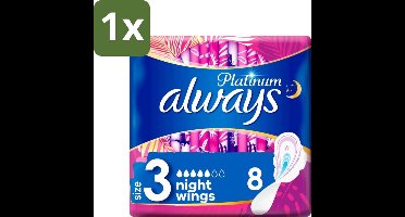 Always - Maandverband - Night - Platinum - 8 Maandverband - 1 stuk