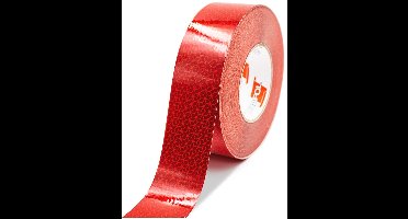 Reflexfolie Contourmarkering 50mm - Weerbestendige Markering Voor Aanhanger en Vrachtwagen - Rood 8 Meter